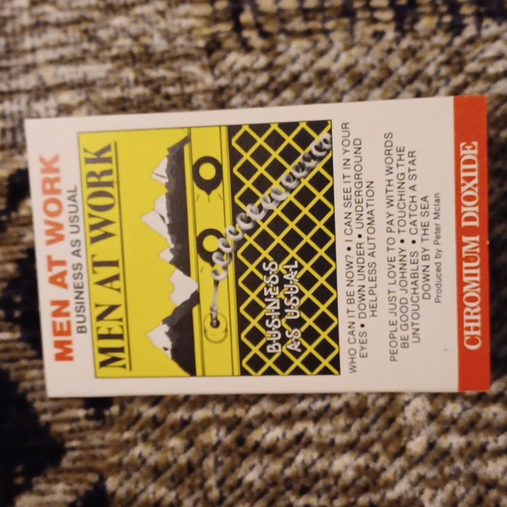 4/$30 Men at Work "Business as Usual" - Cassette Tape